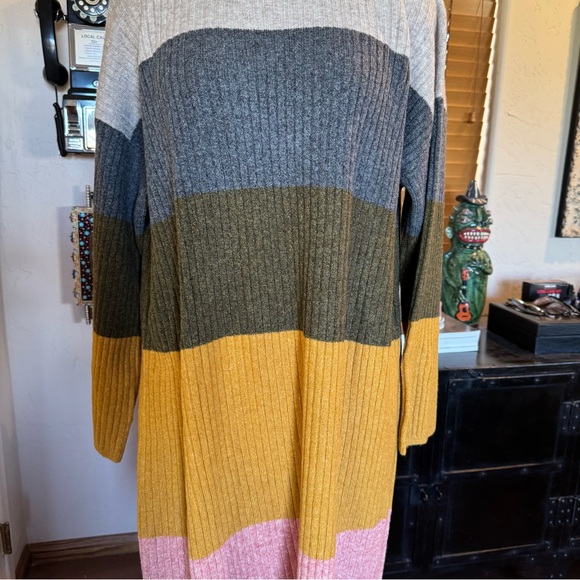 Colorblocked Madewell long sleeve sweater dress XXL - Picture 4 of 11